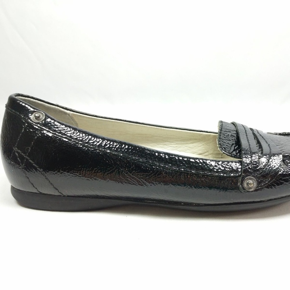 Palladium Size 8.5 Black Leather Loafer Flats